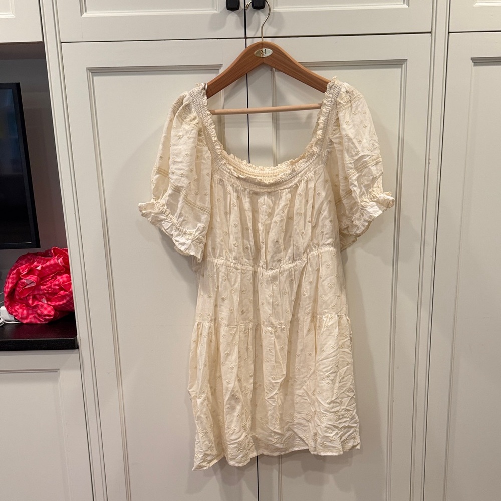 Old Navy Cream Midi Dress